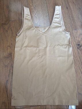J. Crew Women's Tan V-Neck Tank Top